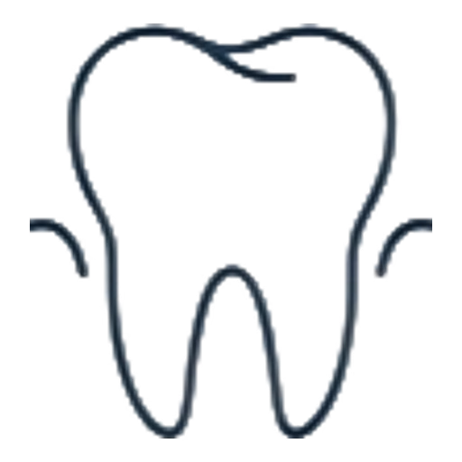 Tooth extraction icon showing a tooth, Glow Dental Bintulu